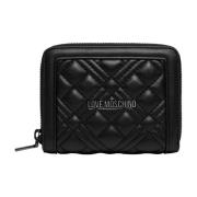 Damesportemonnee met muntvak Love Moschino , Black , Dames