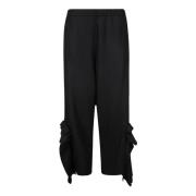 Elastische Taille Trekkoord Broek Yohji Yamamoto , Black , Dames