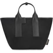 Nylon Tote met leren details Furla , Black , Dames