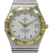 Pre-owned Stainless Steel watches Omega Vintage , White , Heren