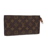 Pre-owned Canvas pouches Louis Vuitton Vintage , Brown , Dames