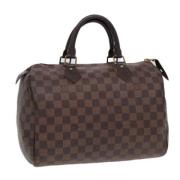 Pre-owned Canvas handbags Louis Vuitton Vintage , Brown , Dames