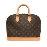 Pre-owned Canvas handbags Louis Vuitton Vintage , Brown , Dames