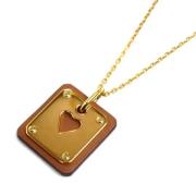 Pre-owned Metal necklaces Hermès Vintage , Yellow , Dames