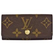 Pre-owned Fabric key-holders Louis Vuitton Vintage , Brown , Dames