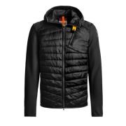 Gewatteerde Bimateriaal Jas - Nolan Parajumpers , Black , Heren