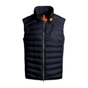 Navy Blue Down Vest Zavier Parajumpers , Blue , Heren