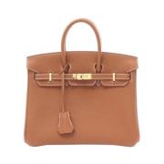 Pre-owned Leather handbags Hermès Vintage , Brown , Dames