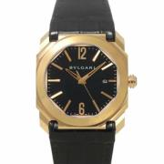 Pre-owned Rose Gold watches Bvlgari Vintage , Black , Dames