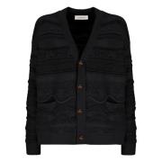 Jacquardpatroon Vest Laneus , Black , Heren