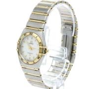 Pre-owned Stainless Steel watches Omega Vintage , White , Dames