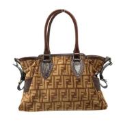 Pre-owned Leather fendi-bags Fendi Vintage , Brown , Dames