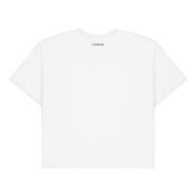 Oversized Gewatteerd T-Shirt Laneus , White , Dames