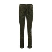 Groene fluwelen Tessy broek Red Button , Green , Dames