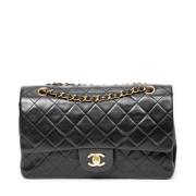 Pre-owned Leather shoulder-bags Chanel Vintage , Black , Dames