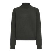 Donkergroene Cashmere Coltrui Sweater Fendi , Green , Dames