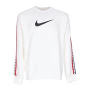 Sportswear Crewneck Sweatshirt Repeat Fleece Nike , White , Heren