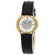 Pre-owned Leather watches Dior Vintage , White , Dames