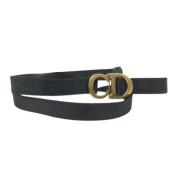 Pre-owned Fabric belts Dior Vintage , Black , Dames