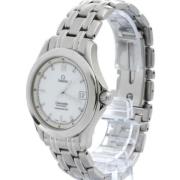 Pre-owned Stainless Steel watches Omega Vintage , White , Heren