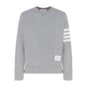 Grijze 4-Bar Sweatshirt Thom Browne , Gray , Heren