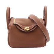 Pre-owned Leather shoulder-bags Hermès Vintage , Brown , Dames