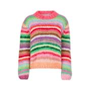 Gestreepte Crewneck Sweater Genova Stijl Dawn x Dare , Multicolor , Da...