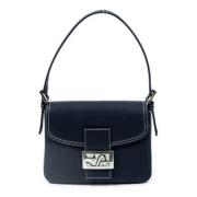 Pre-owned Canvas shoulder-bags Fendi Vintage , Blue , Dames