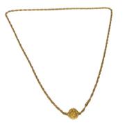 Pre-owned Fabric chanel-jewelry Chanel Vintage , Yellow , Dames