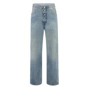 Classic Straight Leg Jeans MM6 Maison Margiela , Blue , Dames