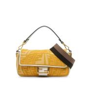 Pre-owned Canvas fendi-bags Fendi Vintage , Yellow , Dames