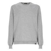 Contrast Detail Wollen Trui Mannen Fay , Gray , Heren