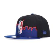 Platte klep NBA-logo pet zwart New Era , Black , Unisex