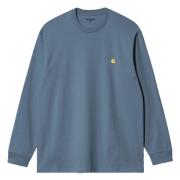 L/S Chase Longsleeve T-shirt Carhartt Wip , Blue , Heren