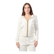 Witte Fleece Sportieve Jas Deline K-Way , White , Dames