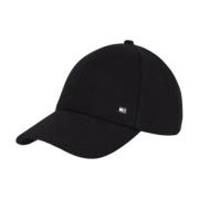 Love Melton Panel Cap Tommy Hilfiger , Black , Heren