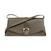 Leren schoudertas Salvatore Ferragamo , Green , Dames