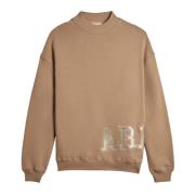 Oversized Geborduurde Sweater Axel Arigato , Brown , Dames