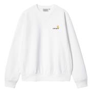 Amerikaanse Script Hoodie Carhartt Wip , White , Heren