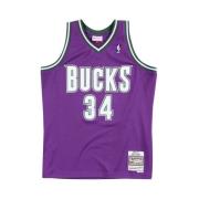 NBA Basketbal T-shirt Mitchell & Ness , Purple , Heren