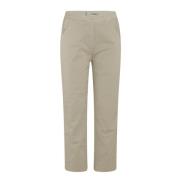 Chino-broek in zware stretchsatijnen katoen BomBoogie , Gray , Dames