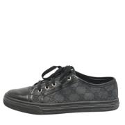 Pre-owned Canvas sneakers Gucci Vintage , Black , Dames