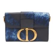 Pre-owned Leather dior-bags Dior Vintage , Blue , Dames