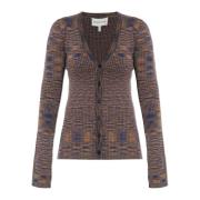 Geribbelde cardigan Munthe , Brown , Dames