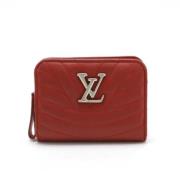 Pre-owned Leather wallets Louis Vuitton Vintage , Red , Dames