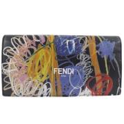 Pre-owned Leather wallets Fendi Vintage , Black , Dames