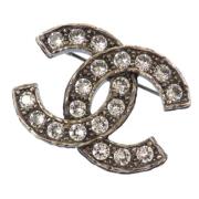 Pre-owned Fabric chanel-jewelry Chanel Vintage , Gray , Dames