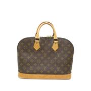 Pre-owned Canvas handbags Louis Vuitton Vintage , Brown , Dames