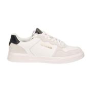 Grainy Leather Heren Sneakers Just Cavalli , White , Heren