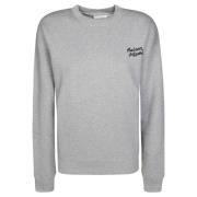 Logo crewneck sweatshirt Maison Kitsuné , Gray , Dames